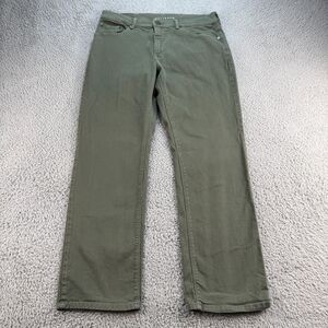 Mott And Bow Straight Mercer Jeans 33x29 (Tag 34x30) Olive Twill Denim Pant
